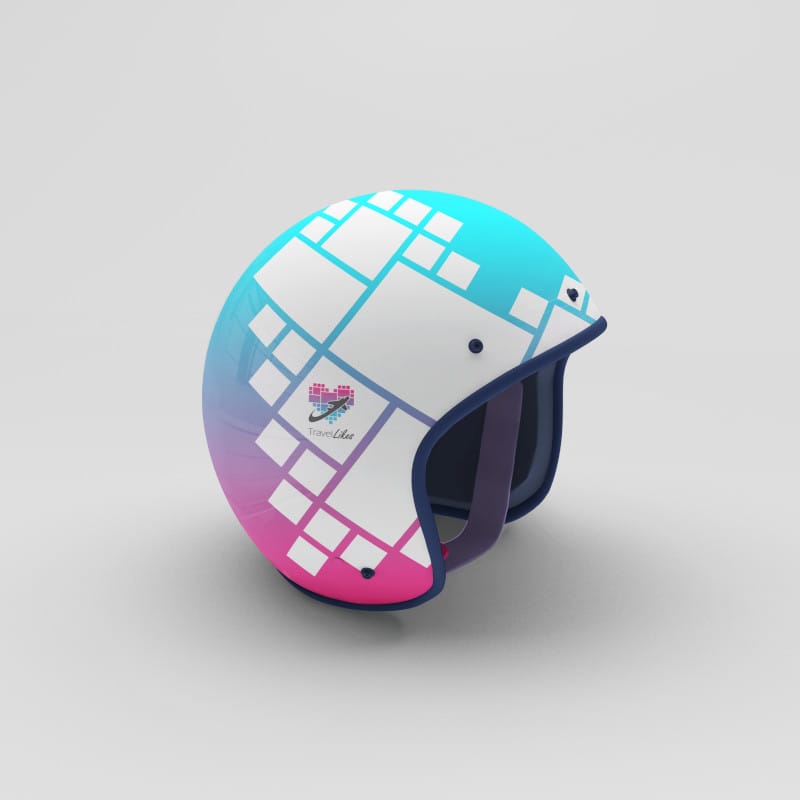 Casco de Moto Blanco Travel Likes
