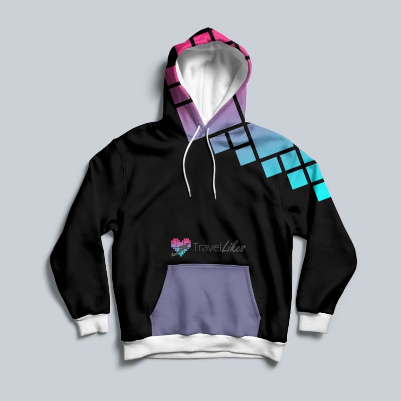 Sudadera Travel Likes Negra